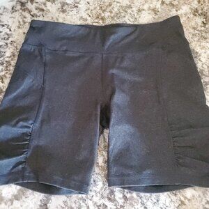 CALVIN KLEIN Performance Quick Dry Bike Shorts Women Sz Lg Dark Gray